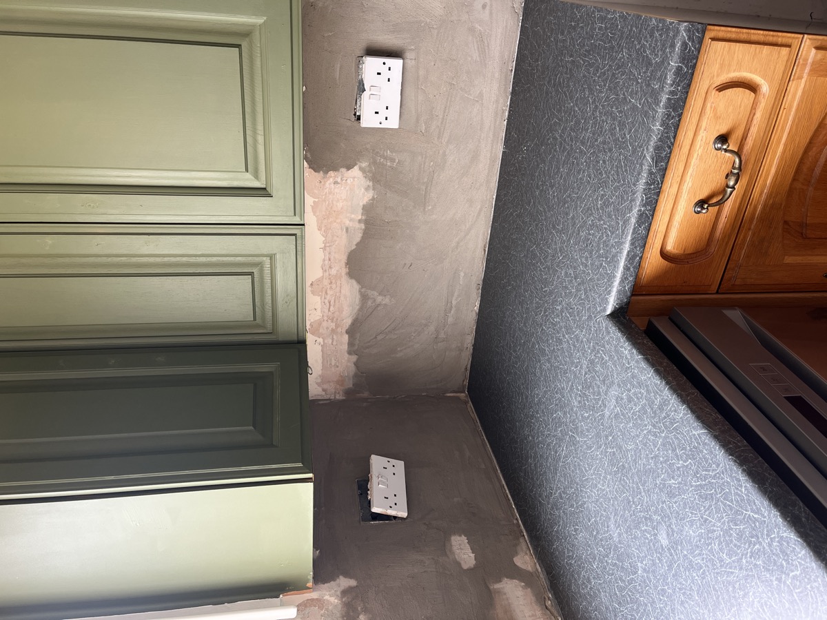 Wall preparation — repair work